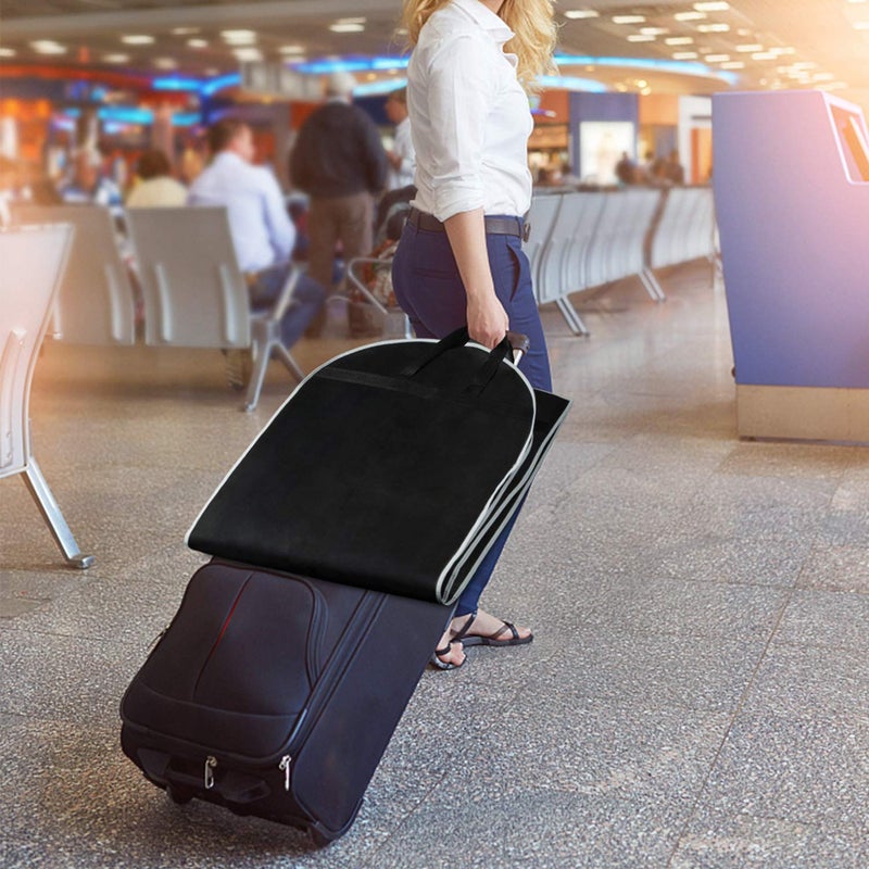Zilink Garment Bags Suit Bag for Travel and Storage 43 inches Gusseted Suit Cover Protector for Closet with 2 Large Pockets and 2 Carry Handles for Suit Coat, Dress, Set of 2 - Image 3